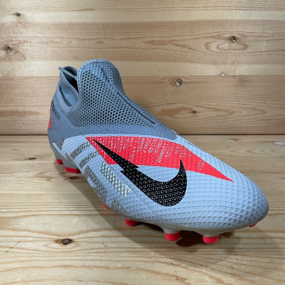 Nike Phantom Vision 2 Academy Dynamic MG Soccer Men’s 13 Grey Crimson CD4156-906